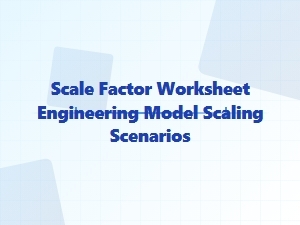 Engineering Model Scaling with a Worksheet